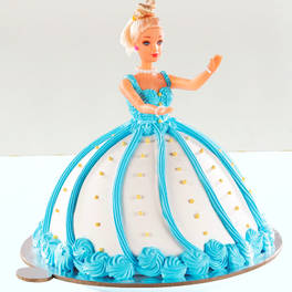 Blue Barbie Theme Cake 2 Kg.